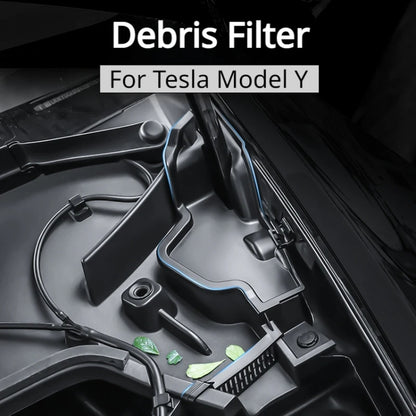 For Tesla Model Y 2021-2023 Car Front Hood Gutter Anti-blocking Protective Cover by buy2fix