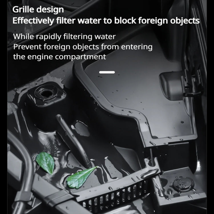 For Tesla Model Y 2021-2023 Car Front Hood Gutter Anti-blocking Protective Cover by buy2fix