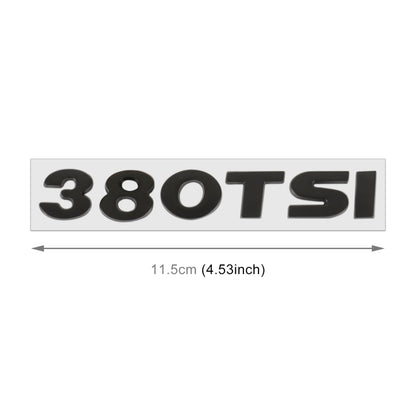Car 380TSI Pattern 3D Metal Personalized Decorative Stickers, Size: 11.5x2.5x0.5cm (Black) - 3D Metal Sticker by buy2fix | Online Shopping UK | buy2fix