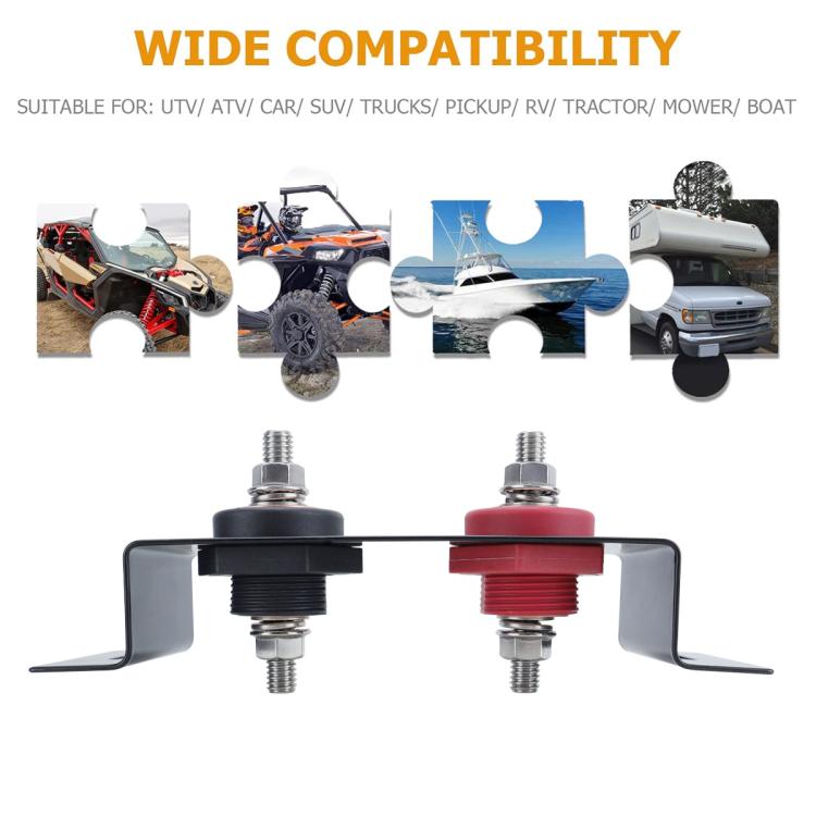 CP-5190 M10 Copper Stud Car RV Marine Battery Terminal Starter Battery Terminal Extender - Booster Cable & Clip by buy2fix | Online Shopping UK | buy2fix