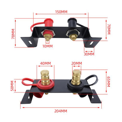 CP-5192 M10 Thick Stud Car RV Marine Battery Terminal Starter Battery Terminal Extender - Booster Cable & Clip by buy2fix | Online Shopping UK | buy2fix