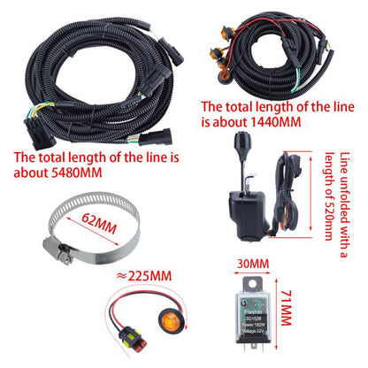 CP-5221 UTV Turn Signal Kit with Horn, Plug and Play Street Legal with Column Turn Switch and 105, Amber LED Blinker Kit - Car Light Accessories by buy2fix | Online Shopping UK | buy2fix