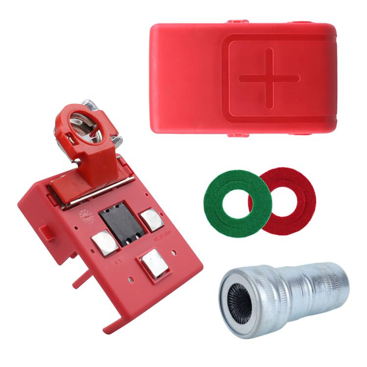 Car Positive Battery Pile Battery 400A Fuse Terminal Battery Clip Battery Terminal (Red) - Booster Cable & Clip by buy2fix | Online Shopping UK | buy2fix