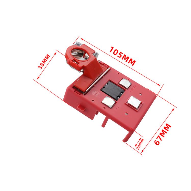 Car Positive Battery Pile Battery 400A Fuse Terminal Battery Clip Battery Terminal (Red) - Booster Cable & Clip by buy2fix | Online Shopping UK | buy2fix