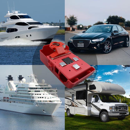 Car Positive Battery Pile Battery 400A Fuse Terminal Battery Clip Battery Terminal (Red) - Booster Cable & Clip by buy2fix | Online Shopping UK | buy2fix