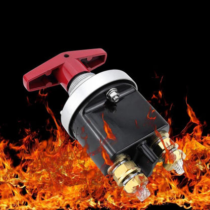 300A High Current Silver-plated Copper 12V-36V Battery Cut Off Switch with Red Handle Isolator - Car Switches by buy2fix | Online Shopping UK | buy2fix