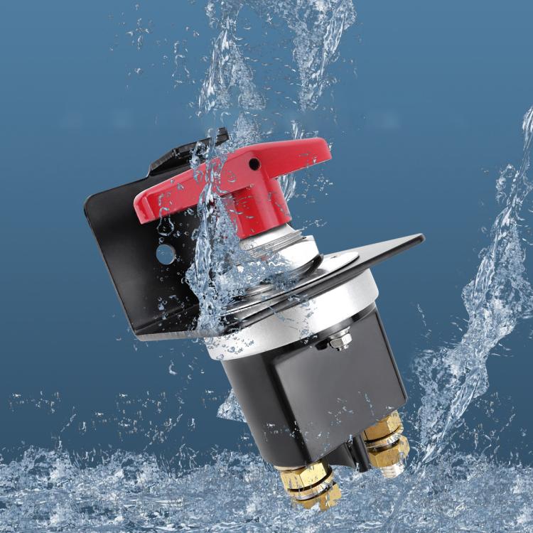 300A High Current Silver-plated Copper 12V-36V Battery Cut Off Switch with Red Handle Isolator - Car Switches by buy2fix | Online Shopping UK | buy2fix