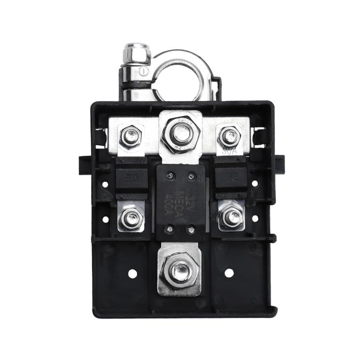 Car Battery Distribution Terminal 32V 400A Quick Release Fused Clamps Connector (Black) - Booster Cable & Clip by buy2fix | Online Shopping UK | buy2fix