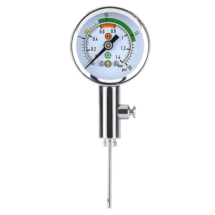 Portable Mini Air Pressure Gauge Pressure Barometer Ball Pressure Gauge (Silver) - Tire Pressure Gauges by buy2fix | Online Shopping UK | buy2fix
