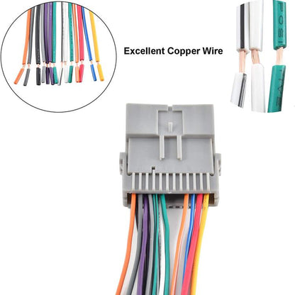 Car Stereo Radio Wiring Pigtail Harness for Chevrolet / Chrysler / GMC / Buick,  GMC Power Cable + ACC + Antenna Adapter - DIY Cables by buy2fix | Online Shopping UK | buy2fix