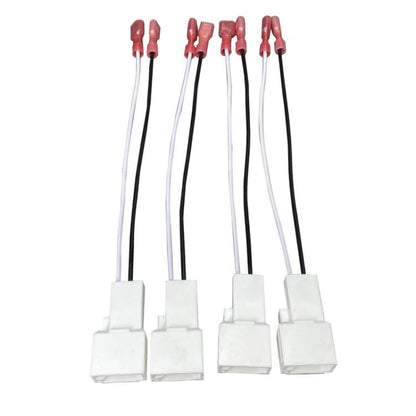 4pcs Car Audio Conversion Harness Connector Subwoofer Speaker Wiring Adapter for Toyota / Mitsubishi / Subaru (White) - DIY Cables by buy2fix | Online Shopping UK | buy2fix