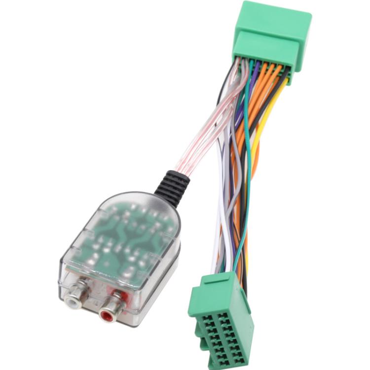 Subwoofer Harness & Amplifier Adapter High to Low Converter Wiring Harness for Buick / GM / GMC / Chevrolet (Green) - DIY Cables by buy2fix | Online Shopping UK | buy2fix