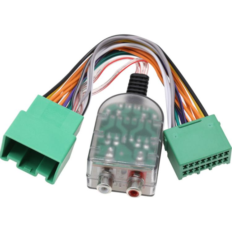 Subwoofer Harness & Amplifier Adapter High to Low Converter Wiring Harness for Buick / GM / GMC / Chevrolet (Green) - DIY Cables by buy2fix | Online Shopping UK | buy2fix