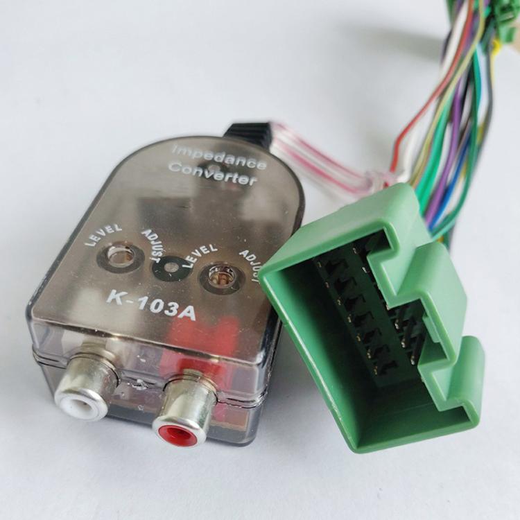 Subwoofer Harness & Amplifier Adapter High to Low Converter Wiring Harness for Buick / GM / GMC / Chevrolet (Green) - DIY Cables by buy2fix | Online Shopping UK | buy2fix