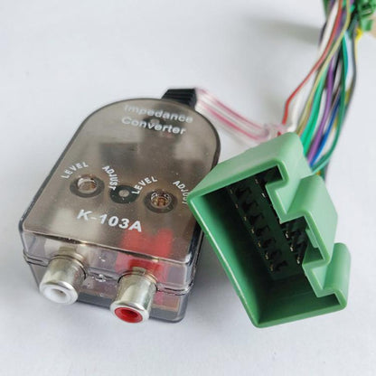 Subwoofer Harness & Amplifier Adapter High to Low Converter Wiring Harness for Buick / GM / GMC / Chevrolet (Green) - DIY Cables by buy2fix | Online Shopping UK | buy2fix