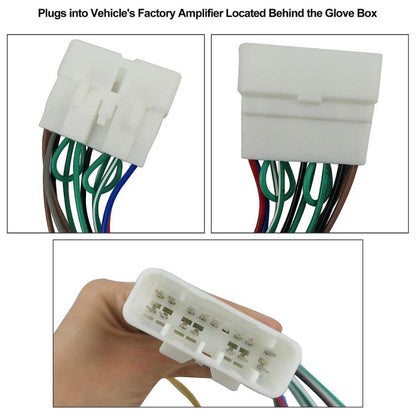 Radio Wiring Harness Stereo Connector with Amplifier Bypass for LEXUS IS300 2001-2005 (White) - DIY Cables by buy2fix | Online Shopping UK | buy2fix