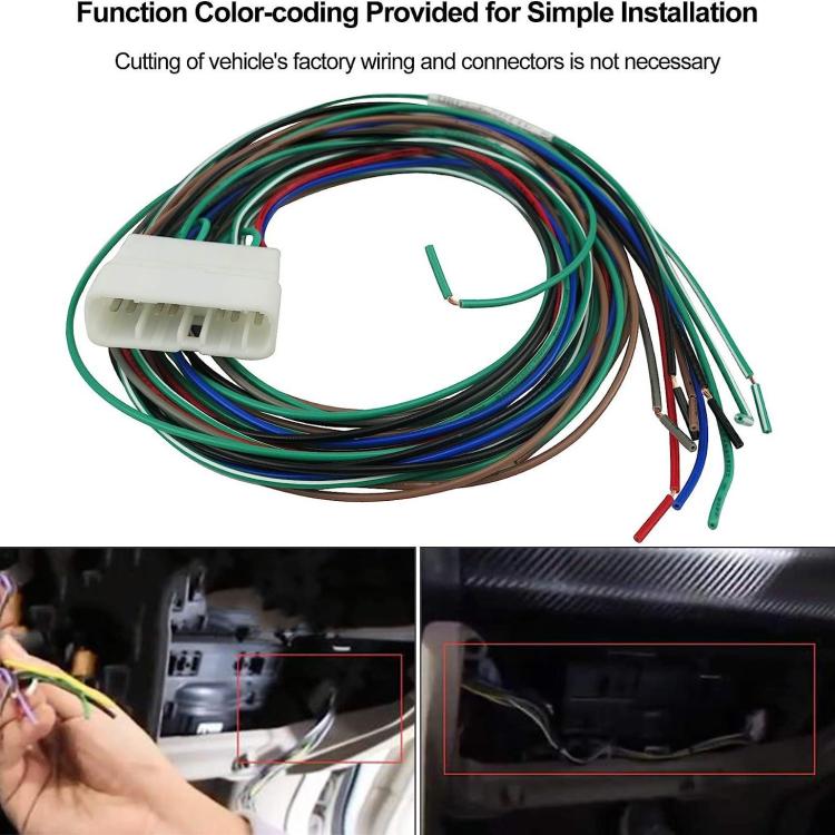 Radio Wiring Harness Stereo Connector with Amplifier Bypass for LEXUS IS300 2001-2005 (White) - DIY Cables by buy2fix | Online Shopping UK | buy2fix