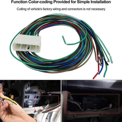 Radio Wiring Harness Stereo Connector with Amplifier Bypass for LEXUS IS300 2001-2005 (White) - DIY Cables by buy2fix | Online Shopping UK | buy2fix