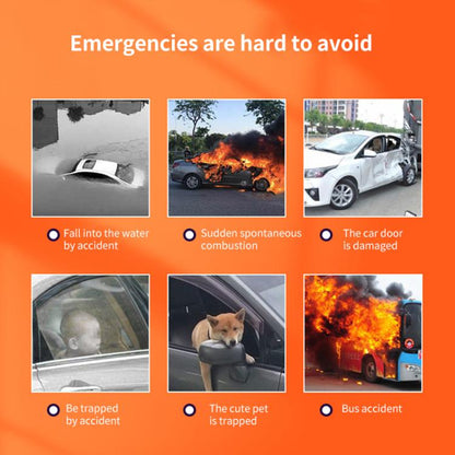 SHUNWEI SD-3502 Car Safety Hammer Emergency Window Breaker & Seat Belt Cutter (Orange) - Emergency Hammer by SHUNWEI | Online Shopping UK | buy2fix