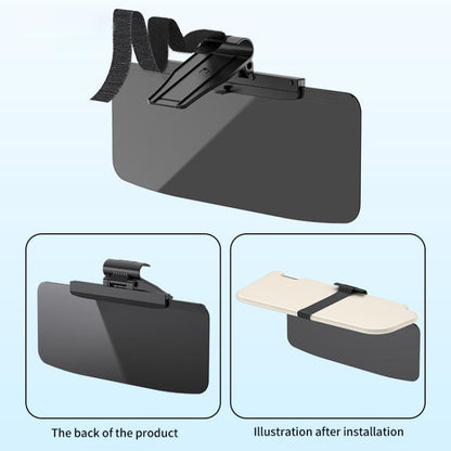 SHUNWEI SD-2302 Car Sun Visor Day Night Anti Glare Visor Adjustable Visor Protection Mirror (Black) - Sunglasses & Glasses Clips by SHUNWEI | Online Shopping UK | buy2fix