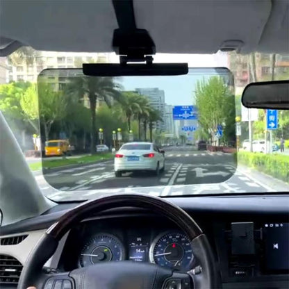 SHUNWEI SD-2302 Car Sun Visor Day Night Anti Glare Visor Adjustable Visor Protection Mirror (Yellow) - Sunglasses & Glasses Clips by SHUNWEI | Online Shopping UK | buy2fix