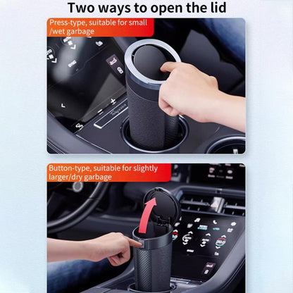 SHUNWEI SD-1612 Car Trash Can Portable Soft Cup-Shaped Waste Bin for Vehicles (Silver) - Stowing Tidying by SHUNWEI | Online Shopping UK | buy2fix