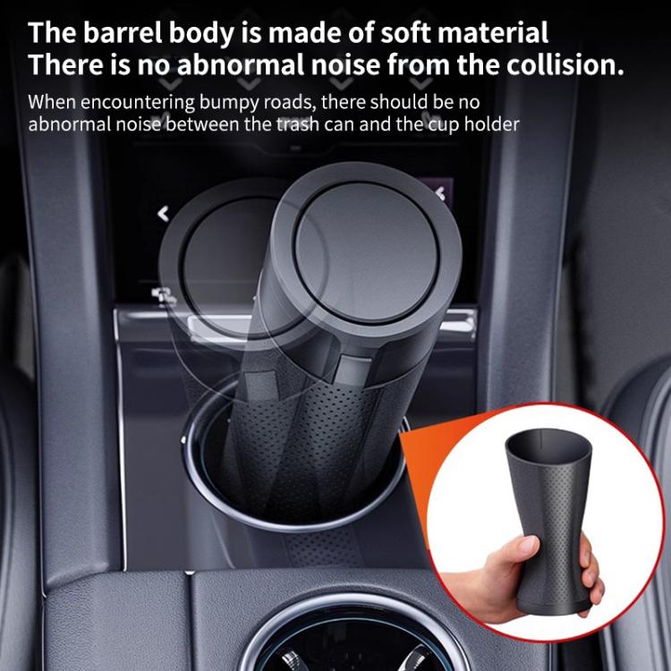 SHUNWEI SD-1612 Car Trash Can Portable Soft Cup-Shaped Waste Bin for Vehicles (Silver) - Stowing Tidying by SHUNWEI | Online Shopping UK | buy2fix