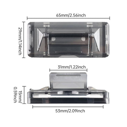 SHUNWEI SD-1405 1 Pair Car Safety Stopper Buckle Seat Belt Clip (Transparent Black) - Seat Belts & Padding by SHUNWEI | Online Shopping UK | buy2fix
