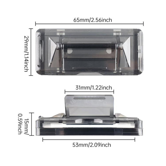SHUNWEI SD-1405 1 Pair Car Safety Stopper Buckle Seat Belt Clip (Transparent Black) - Seat Belts & Padding by SHUNWEI | Online Shopping UK | buy2fix