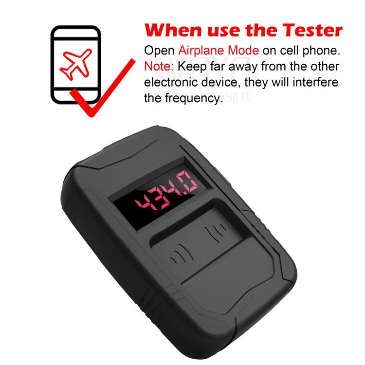 WOYO PL001 Car Remote Control Tester 10-1000MHZ RF IR Infrared Wireless Digital Frequency Tester for Truck Door Key Remote Clone (Black) - Electronic Test by buy2fix | Online Shopping UK | buy2fix