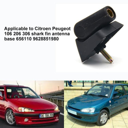 Shark Fin Antenna Base 656110 / 9628851980 for Citroen / Peugeot 106 206 306 (Black) - Aerials by buy2fix | Online Shopping UK | buy2fix