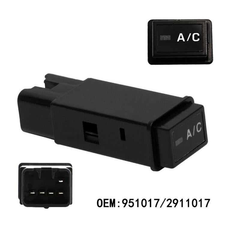 Car A/C Air Conditioner Button Switch for Toyota 4Runner Tacoma 951017 2911017 (Black) - Air Conditioning System by buy2fix | Online Shopping UK | buy2fix