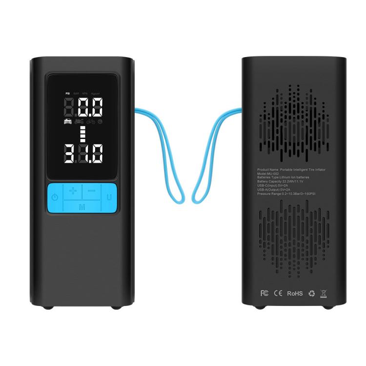 12V Portable Air Pump for Car Motorcycle Tires (Black) - Inflatable Pump by buy2fix | Online Shopping UK | buy2fix