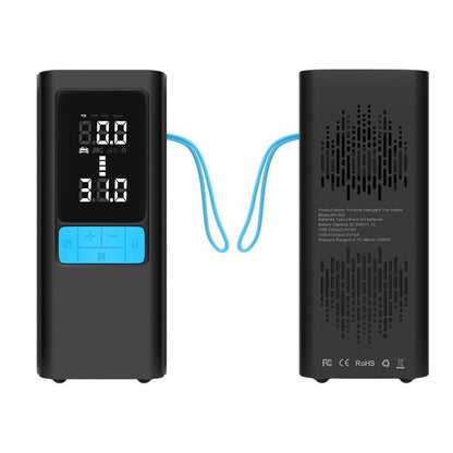 12V Portable Air Pump for Car Motorcycle Tires (Black) - Inflatable Pump by buy2fix | Online Shopping UK | buy2fix