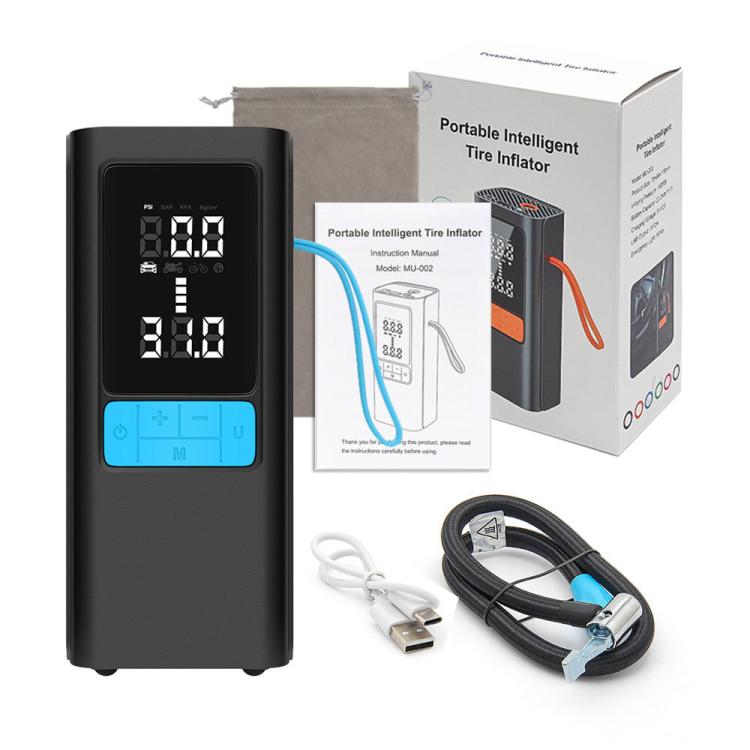 12V Portable Air Pump for Car Motorcycle Tires (Black) - Inflatable Pump by buy2fix | Online Shopping UK | buy2fix