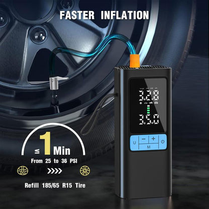 12V Portable Air Pump for Car Motorcycle Tires (Black) - Inflatable Pump by buy2fix | Online Shopping UK | buy2fix