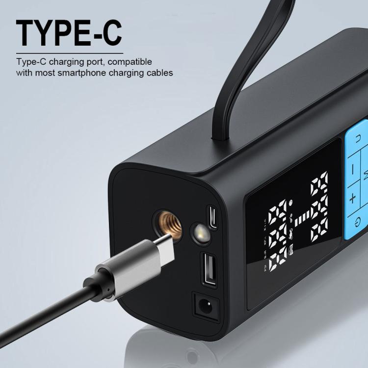 12V Portable Air Pump for Car Motorcycle Tires (Black) - Inflatable Pump by buy2fix | Online Shopping UK | buy2fix