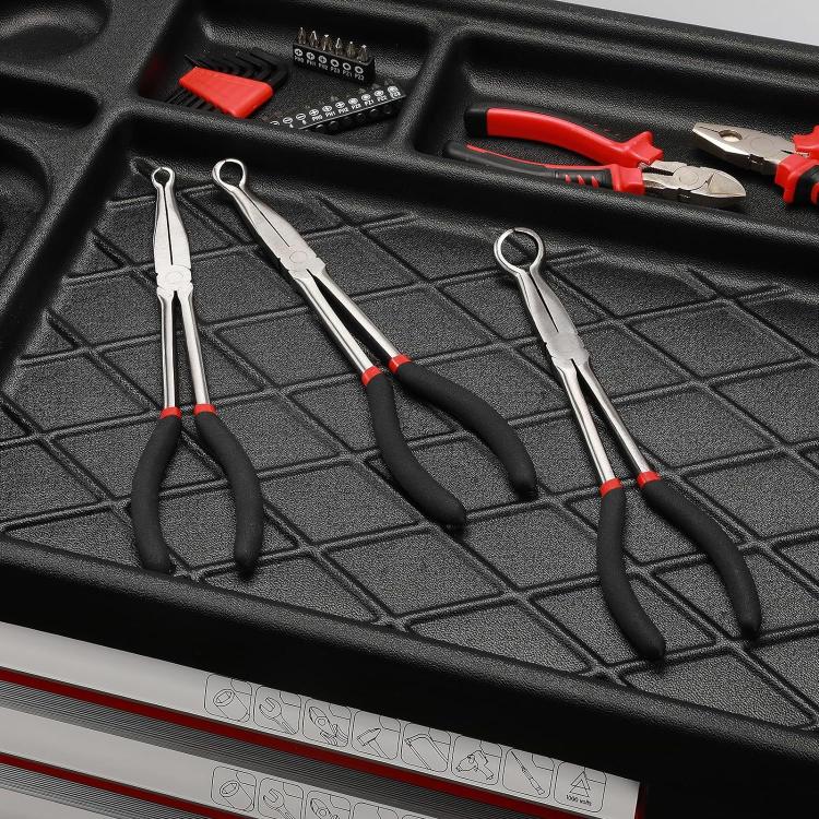 Extended Pointed Nose O-ring Pliers, Size: 1/2 inch (Black) - Hand Tool Sets by buy2fix | Online Shopping UK | buy2fix