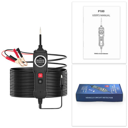 P100 5V-40V Electric Circuit Tester, Two Power Supply, Cable Length: 4m (Black) - Electronic Test by buy2fix | Online Shopping UK | buy2fix