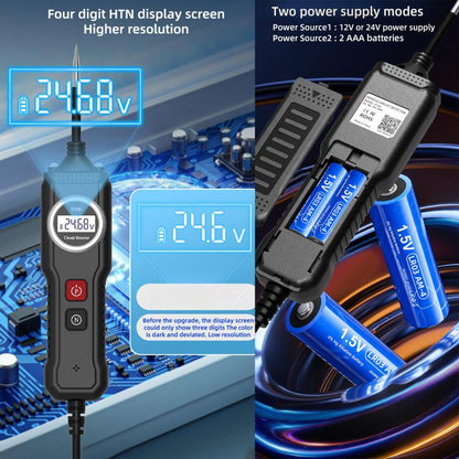 P100 5V-40V Electric Circuit Tester, Two Power Supply, Cable Length: 4m (Black) - Electronic Test by buy2fix | Online Shopping UK | buy2fix