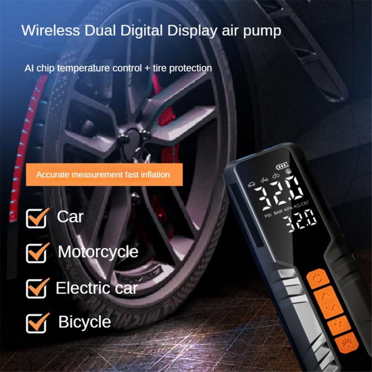 60W Portable Tire Inflator Cordless Air Pump (Black) - Inflatable Pump by buy2fix | Online Shopping UK | buy2fix