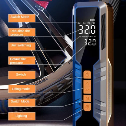 60W Portable Tire Inflator Cordless Air Pump (Black) - Inflatable Pump by buy2fix | Online Shopping UK | buy2fix