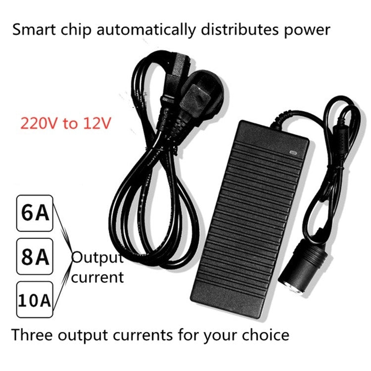 220V To 12V Power Converter 10A 160W Car To Home Converter Dedicated Inverter for Car Refrigerator, Plug Type: AU Plug (Black) - Step-down Transformer by buy2fix | Online Shopping UK | buy2fix