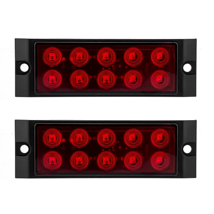 2pcs Car / Truck 10LEDs Side Marker Indicator Lights Bulb Lamp (Red) by buy2fix