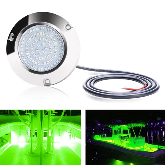 Ship / Yacht 10-30V 90LEDs Waterproof Stainless Steel Underwater Light (Green Light)