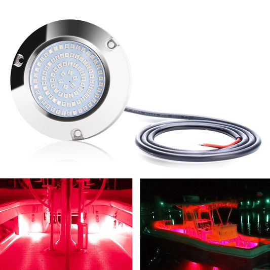 Ship / Yacht 10-30V 90LEDs Waterproof Stainless Steel Underwater Light (Red Light) by buy2fix