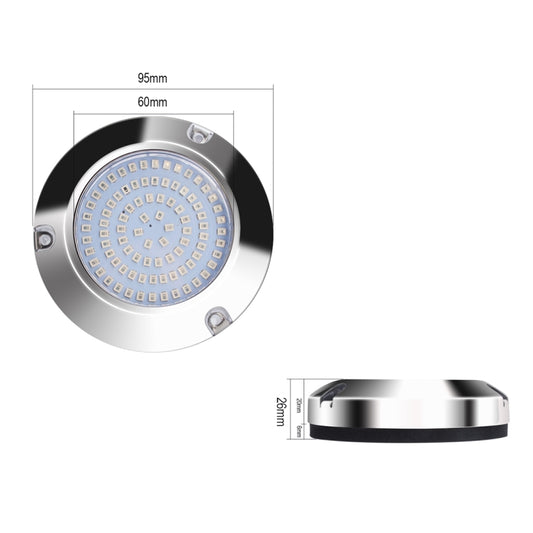Ship / Yacht 10-30V 90LEDs Waterproof Stainless Steel Underwater Light (Red Light) by buy2fix