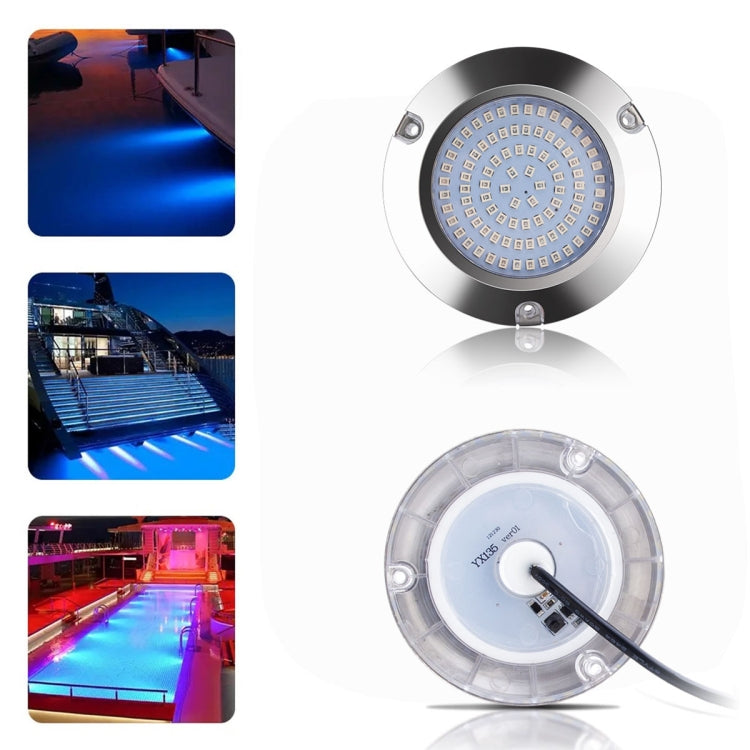 Ship / Yacht 10-30V 90LEDs Waterproof Stainless Steel Underwater Light (Blue Light) by buy2fix
