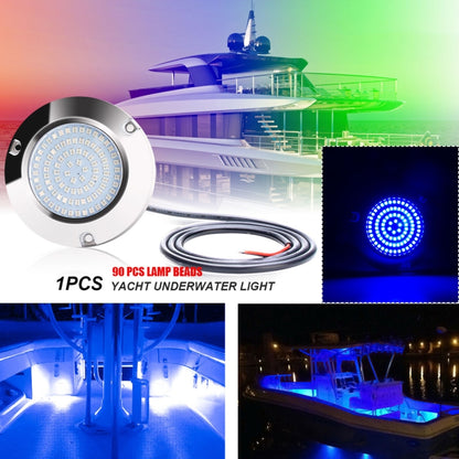 Ship / Yacht 10-30V 90LEDs Waterproof Stainless Steel Underwater Light (Red Light) by buy2fix