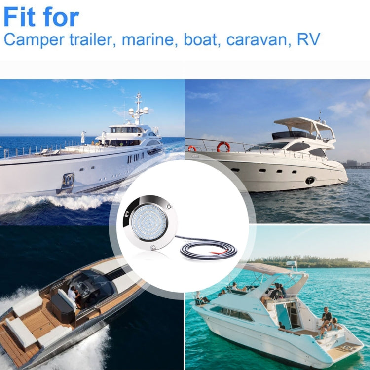 Ship / Yacht 10-30V 90LEDs Waterproof Stainless Steel Underwater Light (Blue Light) by buy2fix